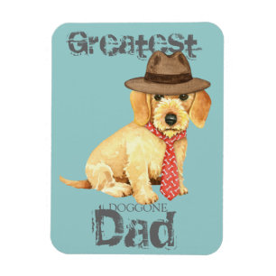 Wirehaire Dachshund Dad Magneet