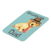 Wirehaire Dachshund Dad Magneet (Linkerzijde)