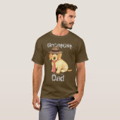 Wirehaire Dachshund Dad T-shirt (Voorkant volledig)