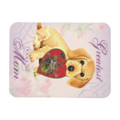 Wirehaire Dachshund Heart mama Magneet (Horizontaal)