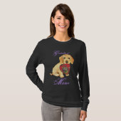 Wirehaire Dachshund Heart mama T-shirt (Voorkant volledig)