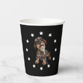 Wirehaire Dachshund Singer Papieren Bekers (Achterkant)