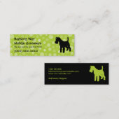 Wirehaire Fox Terrier Pet Care Limoen Mini Visitekaartje (Voorkant / Achterkant)