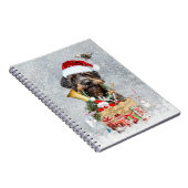 Wirehaire Pointer, Dog Kerstmis Notitieboek (Rechterzijde)