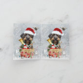 Wirehaire Pointer, Dog Kerstmis Notitiekaartje (Binnen)