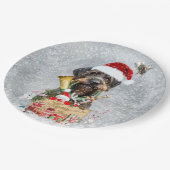 Wirehaire Pointer, Dog Kerstmis Papieren Bordje (Gekanteld)