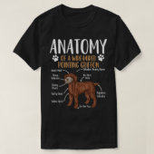 Wirehaire Pointing Griffon Dog Anatomie T-shirt (Design voorkant)