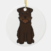 Wirehaire Pointing Griffon Dog Cartoon Keramisch Ornament (Voorkant)