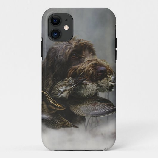 Wirehaire Pointing Griffon, Woodcock-jacht Case-Mate iPhone Case (Achterkant)