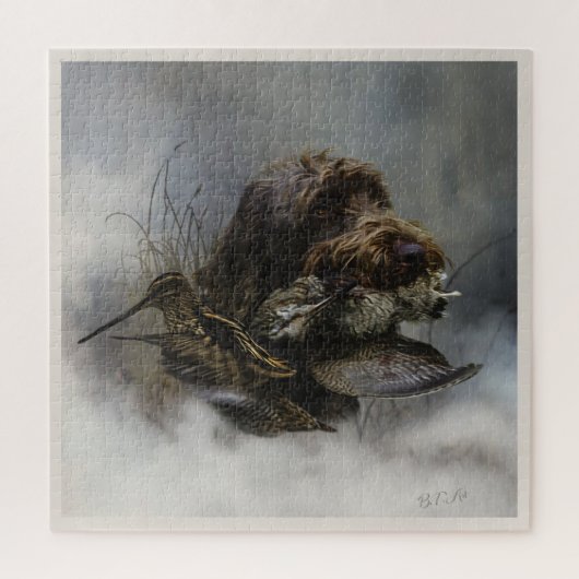 Wirehaire Pointing Griffon, Woodcock-jacht Legpuzzel (Verticaal)