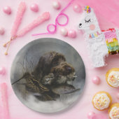 Wirehaire Pointing Griffon, Woodcock-jacht Papieren Bordje (Feest)