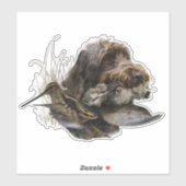 Wirehaire Pointing Griffon, Woodcock-jacht Sticker (Vel)