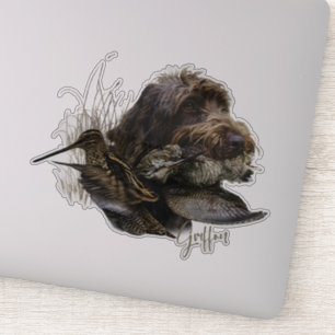 Wirehaire Pointing Griffon, Woodcock-jacht Sticker
