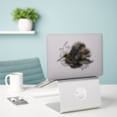 Wirehaire Pointing Griffon, Woodcock-jacht Sticker (Laptop op bureau)