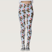 Wirehaired Dachshund Christmas Dog Holiday Leggings (Voorkant)