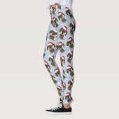 Wirehaired Dachshund Christmas Dog Holiday Leggings (Links)