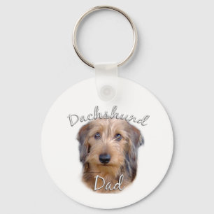 Wirehaired Dachshund Dad 2 Sleutelhanger
