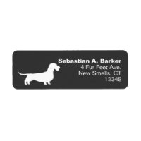 Wirehaired Dachshund Hond Silhouet Retouradres