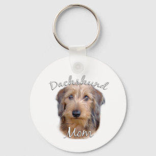 Wirehaired Dachshund Mom 2 Sleutelhanger