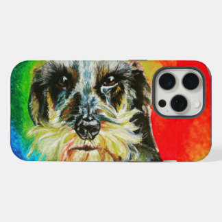 Wirehaired Dachshund Pastel Portret iPhone 15 Pro Max Case