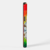 Wirehaired Dachshund Pastel Portret iPhone Hoesje (Rechterkant)