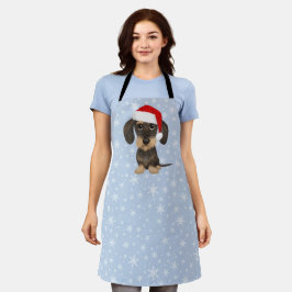 Wirehaired Dachshund Santa Teckel Christmas Dog Schort