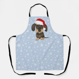 Wirehaired Dachshund Santa Teckel Christmas Dog Schort