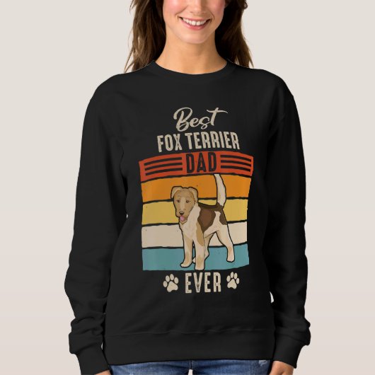 Wirehaired Fox Terrier Hond Papa Vader Trui (Voorkant)
