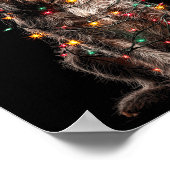 Wirehaired Inting Griffon Christmas Graphics Dog L Poster (Hoek)