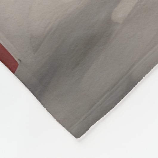 Wirehaired Pointing Dog in Sneeuw Kerstmis Fleece Deken (Hoek)