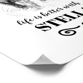 Wirehaired Pointing Griffon Aangepaste hondennaam Poster (Hoek)