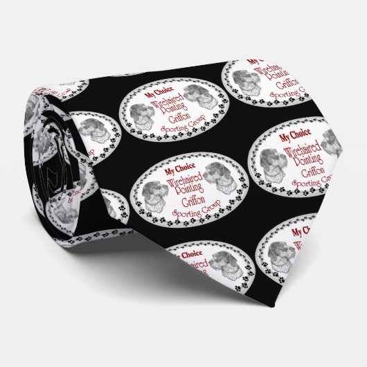 Wirehaired Pointing Griffon Cadeaus Stropdas (Opgerold)