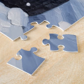 Wirehaired Pointing Griffon Christmas Red Truck Legpuzzel (Zijkant)