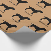 Wirehaired Pointing Griffon Custom Wrapping Paper Cadeaupapier (Hoek)