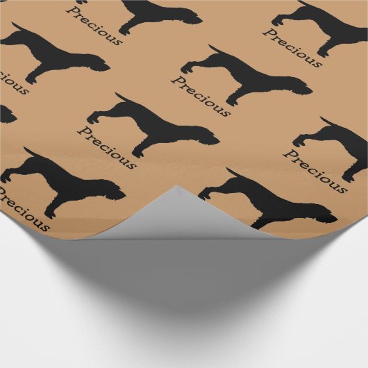 Wirehaired Pointing Griffon Custom Wrapping Paper Cadeaupapier (Hoek)