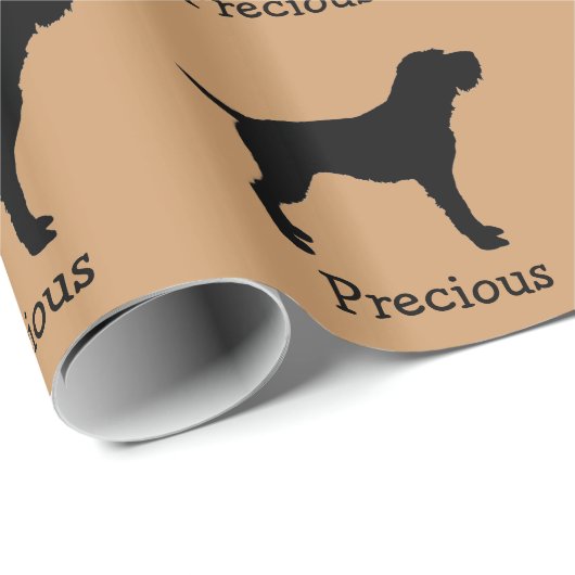 Wirehaired Pointing Griffon Custom Wrapping Paper Cadeaupapier (Rol Hoek)