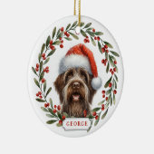 Wirehaired Pointing Griffon Dog Ceramic Ornament (Rechts)