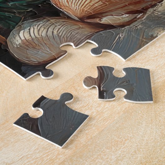 Wirehaired Pointing Griffon Dog Christmas Beach Legpuzzel (Zijkant)