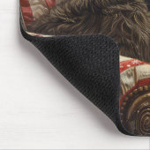 Wirehaired Pointing Griffon Dog Kerstfeest Muismat (Hoek)