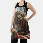 Wirehaired Pointing Griffon Dog Kerstfeest Schort (Insitu)