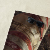 Wirehaired Pointing Griffon Dog Kerstfeest Strandlaken (In situ)