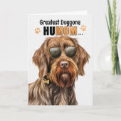 Wirehaired Pointing Griffon Dog Moederdag Feestdagen Kaart (Voorkant)