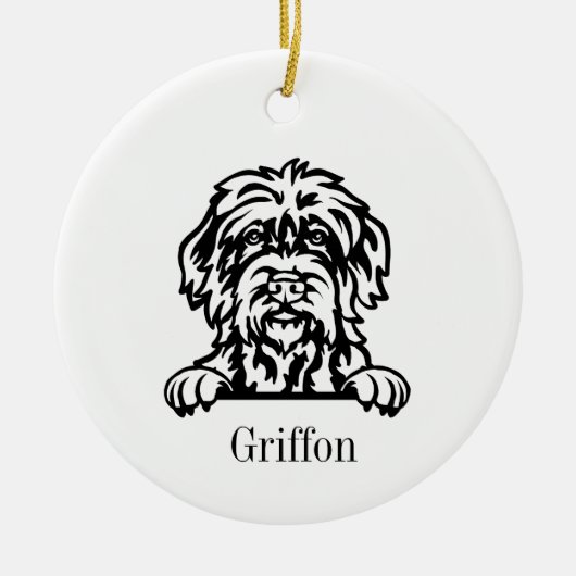 Wirehaired Pointing Griffon dog ornament (Voorkant)