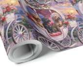 Wirehaired Pointing Griffon Dog Valentine's Day Cadeaupapier (Rol Hoek)