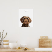 Wirehaired Pointing Griffon gepersonaliseerde prin Poster (Keuken)