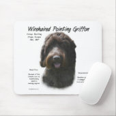 Wirehaired Pointing Griffon Geschiedenis Ontwerp Muismat (Met muis)