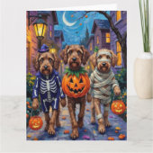 Wirehaired Pointing Griffon Halloween Costumes Kaart (Voorkant)