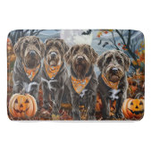 Wirehaired Pointing Griffon Halloween Spooky Badmat (Voorkant)