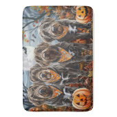 Wirehaired Pointing Griffon Halloween Spooky Badmat (Voorkant Verticaal)