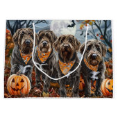 Wirehaired Pointing Griffon Halloween Spooky Groot Cadeauzakje (Voorkant)